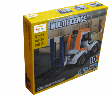 Set constructie 222 de piese din plastic 