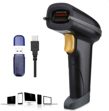 Cititor cod bare 1D Wireless de viteza mare 433Mhz ARM 32-bit Cortex mod inventar USB Euccoi 