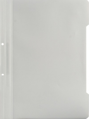 Dosar plastic Noki cu sina si perforatii GRI 50buc/set 