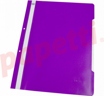 Dosar plastic Noki cu sina si perforatii MOV 50buc/set 