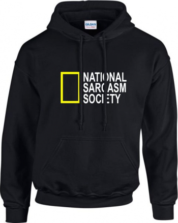 Hanorac barbati Gildan National sarcasm society negru L