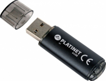 Memorie USB 2.0 Platinet 64Gb X-Depo cu capac neagra 