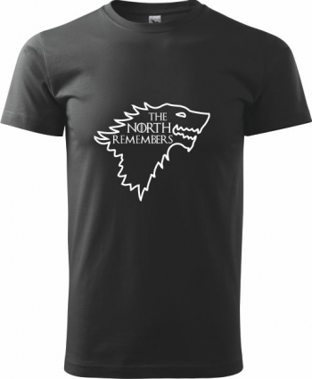 Tricou barbati Malfini The North remembers negru 4XL 