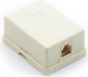 Priza telefonica simpla RJ11 LanKATT montaj aparent 
