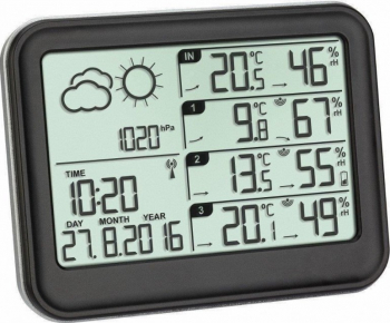 Statie meteo cu 3 transmitatoare wireless TFA 35.1142.01 