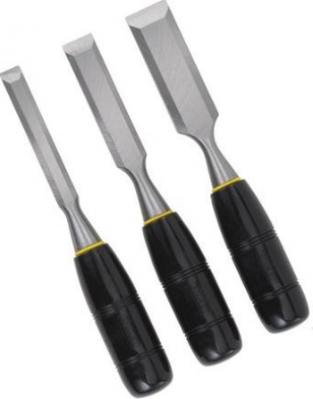 Set 3 dalti de lemn cu manere cauciucate 