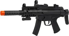 Arma de jucarie Shopiens mitraliera de politie cu lumini sunete si vibratii 44 cm 