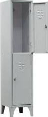 Dulap Vestiar metalic ASAMBLAT cu picioare si 2 usi 113/02 350x350x1800 mm Italia 