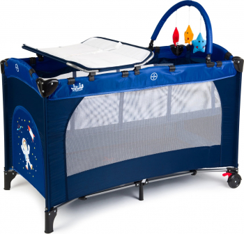 Patut pliant 2 niveluri Juju Sleepy Baby Space Adventure