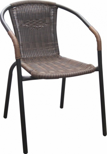 Scaun stivuibil rachita maro/metal negru DOREN 
