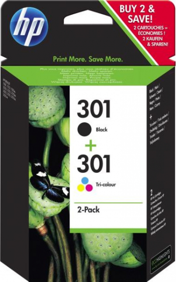 Cartus cerneala HP 301 Combo Content Pack Tri-color 