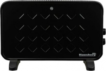Convector Luxury turbo HAUSBERG HB8220 2000W Termostat reglabil Negru 