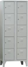 Dulap Vestiar metalic cu picioare si 10 compartimente 170/10 600x500x1800 mm Italia 