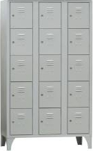Dulap Vestiar metalic cu picioare si 15 compartimente 170/15 900x500x1800 mm Italia 