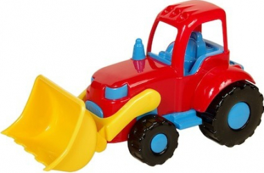 Jucarie Shopiens Bulldozer Galben Rosu 20 cm 