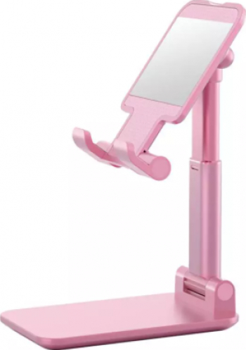 Suport pliabil pentru telefon sau tableta universal brat extensibil dock incarcare Roz 