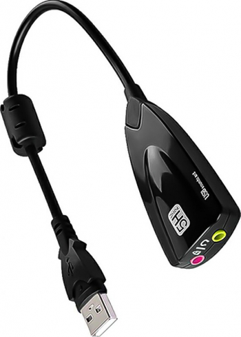 Adaptor de sunet 5H V2 USB 2.0 7.1 virtual plug and play Negru 