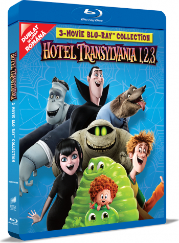 Hotel Transilvania 1 2 3 Colectie de 3 filme pe BLU RAY Hotel Transylvania 1 2 3 Movie BLU RAY Collection 
