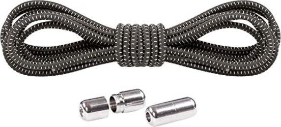 Sireturi Elastice cu sistem NO TOUCH cu Capsula Metalica SIRETILA and reg Rotunde Verde army 