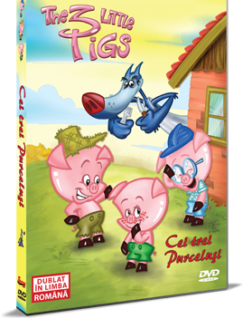 Cei trei purcelusi The 3 Little Pigs DVD 