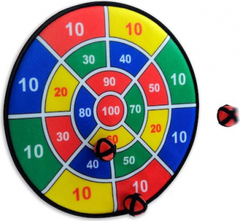 Set 4 buc joc Shopiens darts de 37 cm cu 3 bile multicolor 