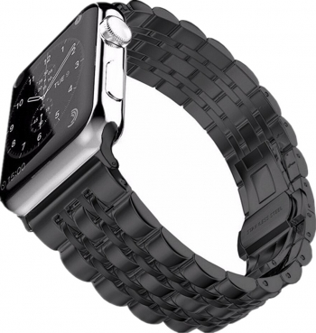 Curea Metalica MTP Premium 7 Link Black pentru Apple Watch 38mm 