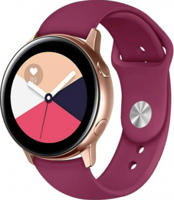 Curea Silicon MTP Premium 22mm Quick Release Capsa inchidere pentru Smartwatch Red Wine 
