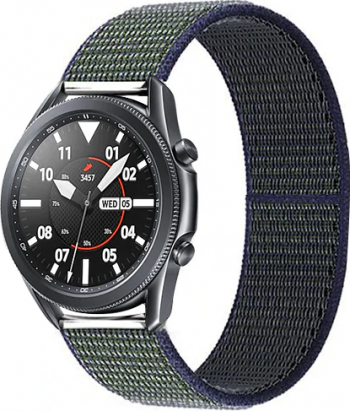 Curea Textila MTP Premium 20mm Midnight Fog Telescoape Rapide pentru Smartwatch 