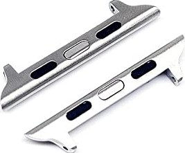 Sistem conversie telescoape 22mm la Apple Watch 38mm Silver