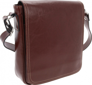 Borseta din piele naturala maro coniac model cu capac 04 MAGAZINUL DE GENTI 