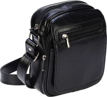 Borseta piele neagra MAGAZINUL DE GENTI casual 02 