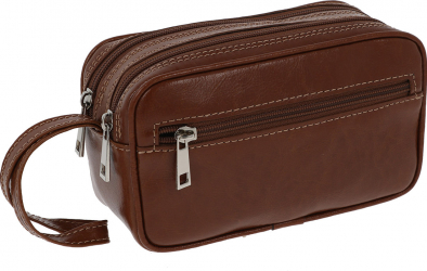 Borseta de mana din piele maro tabac model 013 MAGAZINUL DE GENTI 
