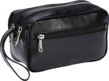 Borseta de mana piele neagra MAGAZINUL DE GENTI model 013 