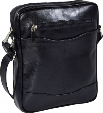 Borseta piele neagra MAGAZINUL DE GENTI model 028 