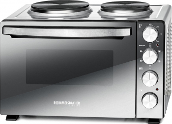 Cuptor cu plita dubla otel inoxidabil 3250W Rommelsbacher KM3300