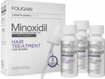 FOLIGAIN MINOXIDIL 2 Tratament pentru regenerarea parului pentru femei 3 luni tratament 