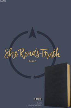 CSB She Reads Truth Bible Navy Leathertouch Indexed 