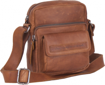 Geanta mica de umar The Chesterfield Brand din piele moale maro coniac Anna MAGAZINUL DE GENTI 