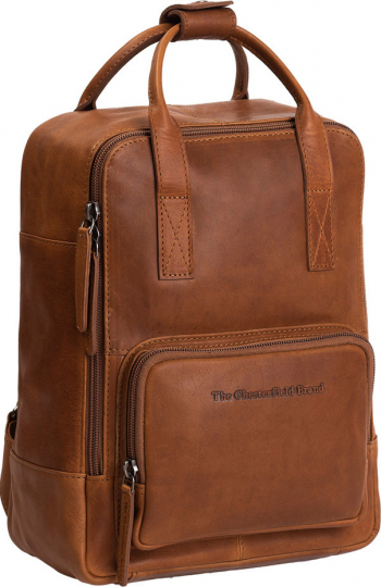 Rucsac The Chesterfield Brand din piele naturala maro coniac cu compartiment pentru tableta Danai MAGAZINUL DE GENTI