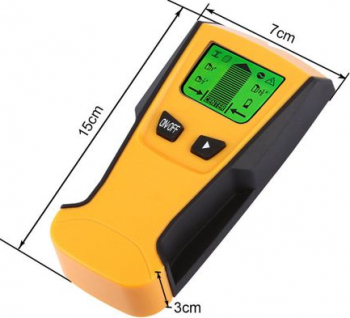 Detector metal Floueron lemn tevi cabluri fire electrice profil rigips si tevi instalatii 76mm putere adancime 
