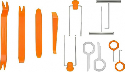 Set 12 instrumente reparare instalare si indepartare consola centrala si alte garnituri masina Portocaliu BBL1852 