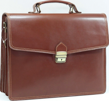Geanta din piele naturala 302A PORTLAPTOP CONIAC 