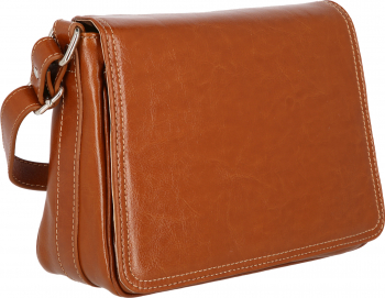 Geanta piele naturala maro tabac tip postas MAGAZINUL DE GENTI casual 127 