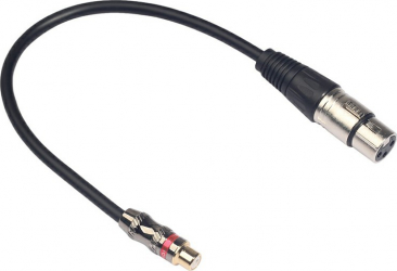 Cablu audio XLR mama la RCA mama 30 cm Negru BBL1906 