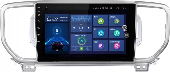 Navigatie Kia Sportage 2016 + Android Display 9 inch 2GB RAM +32 GB ROM Internet 4G Aplicatii Waze Wi Fi Usb Bluetooth 