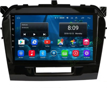 Navigatie Suzuki Grand Vitara 2016 + Android Display 9 inch 2GB RAM +32 GB ROM Internet 4G Aplicatii Waze Wi Fi Usb Bluetooth 