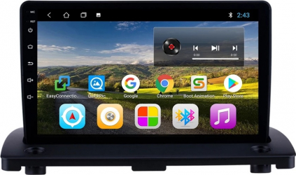 Navigatie Volvo XC 90 2003 - 2014 Android Display 9 inch 2GB RAM +32 GB ROM Internet 4G Aplicatii Waze Wi Fi Usb Bluetooth 