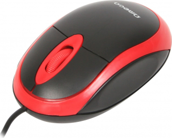 Mouse USB Omega 1200 DPI 95x57x33mm cablu 110cm negru cu rosu 