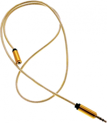 Cablu Jack-Jack T-M 100 cm textil tip siret yellow