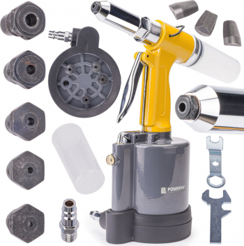 Dispozitiv pentru nituit pneumatic 2 4 - 6 4mm Powermat PM-NP-1400T 